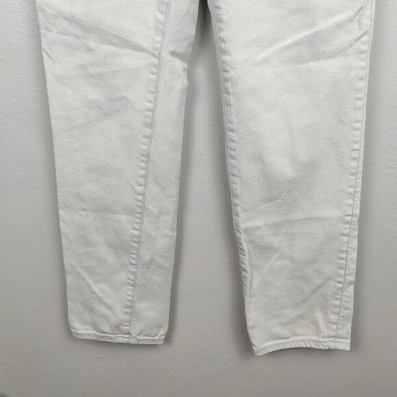 Good American Straight Leg Jeans Womens 2 26 Light Acid Wash White Stretch - Picture 4 of 9